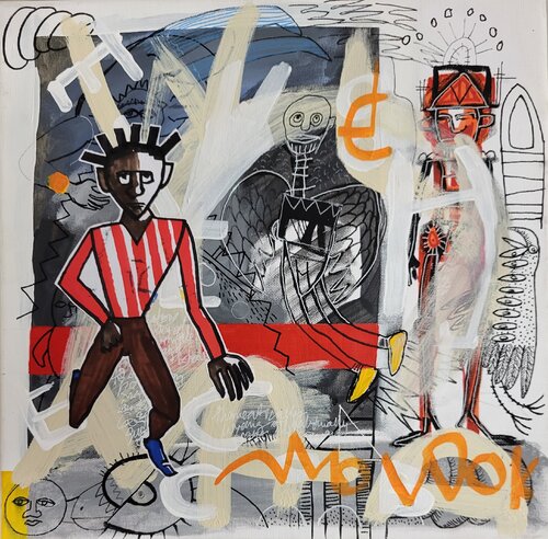 From gods to machines van Marc Rayner, Schilderij te koop op Singulart