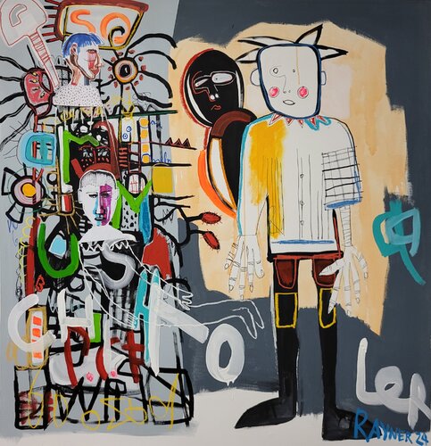 My spiralling duality van Marc Rayner, Schilderij te koop op Singulart