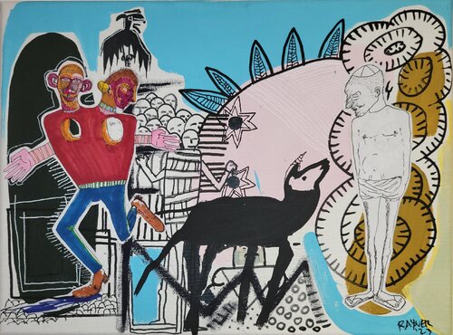 Meat, the people van Marc Rayner, Schilderij te koop op Singulart