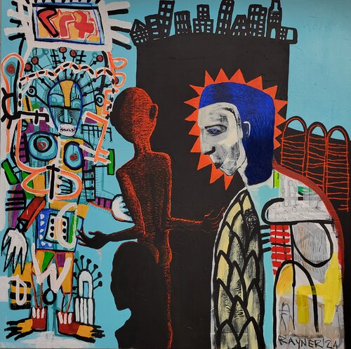 Three Deities in decline van Marc Rayner, Schilderij te koop op Singulart