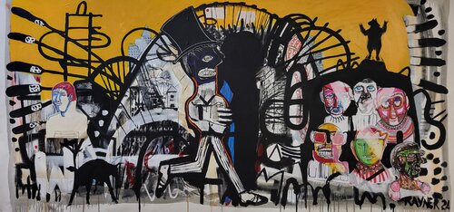 The Lords of Manhattan by Marc Rayner, 회화 for Sale on Singulart