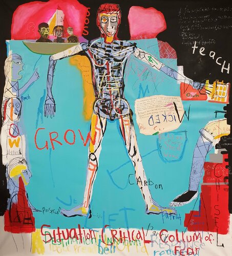 Wisdom of the street van Marc Rayner, Schilderij te koop op Singulart