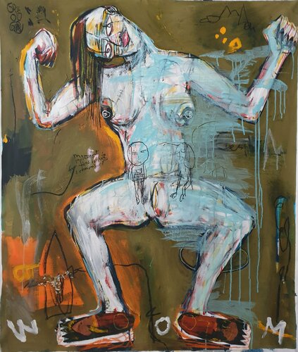 The unquantifiable strength of women van Marc Rayner, Schilderij te koop op Singulart