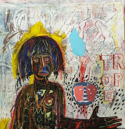 "I woke up and smelt the coffee" van Marc Rayner, Schilderij te koop op Singulart