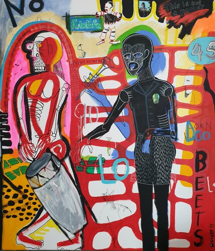 "Old school entertainment" van Marc Rayner, Schilderij te koop op Singulart