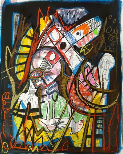 "A light on humanity" van Marc Rayner, Schilderij te koop op Singulart