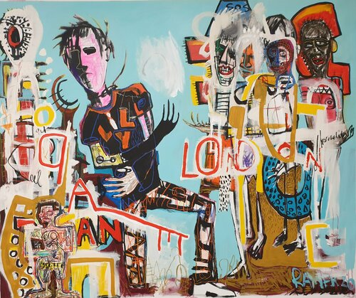 "Lilley white, street performer" van Marc Rayner, Schilderij te koop op Singulart