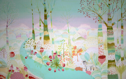 Lonely wolf by Sofia Battisti, 회화 for Sale on Singulart