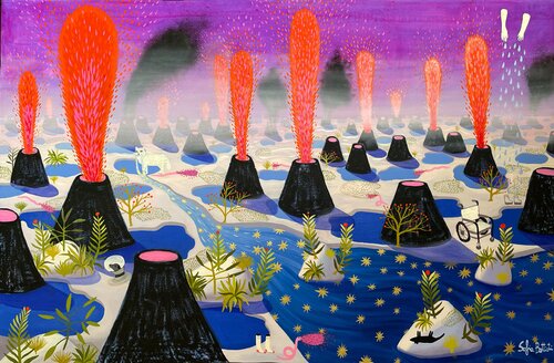Stelle lungo la corrente van Sofia Battisti, Schilderij te koop op Singulart
