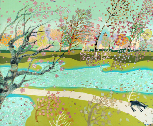 Il vento della primavera di Sofia Battisti, Pittura in vendita su Singulart