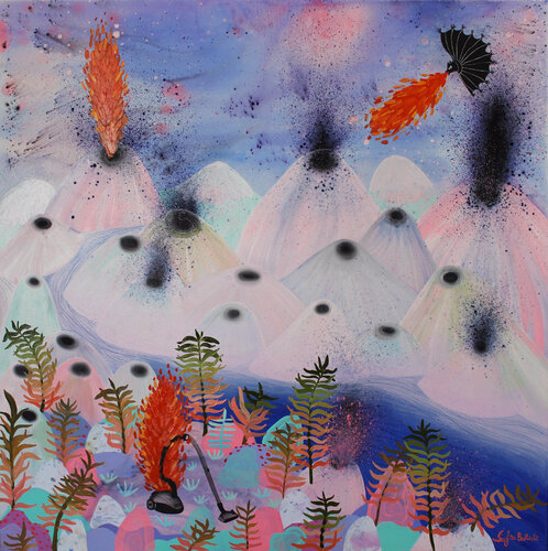 Fire and Flames van Sofia Battisti, Schilderij te koop op Singulart