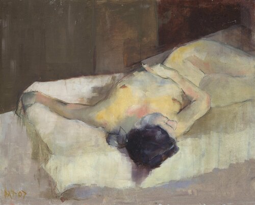 Reclining Nude (colour) von Patrick Palmer, Druck kaufen auf Singulart