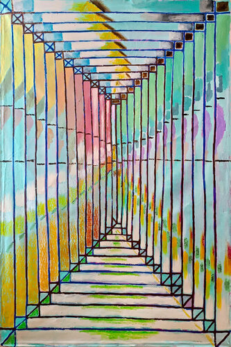 WAITING FOR THE RAIN di Hannah Berestizhevsky, Pittura in vendita su Singulart