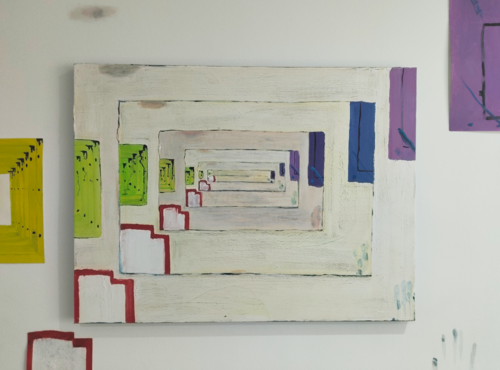 THE WEIGHT OF WAITING van Hannah Berestizhevsky, Schilderij te koop op Singulart