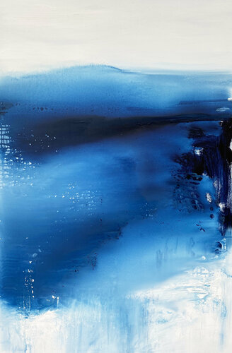 Blue Vibrations von Kathleen Rhee, Malerei kaufen auf Singulart