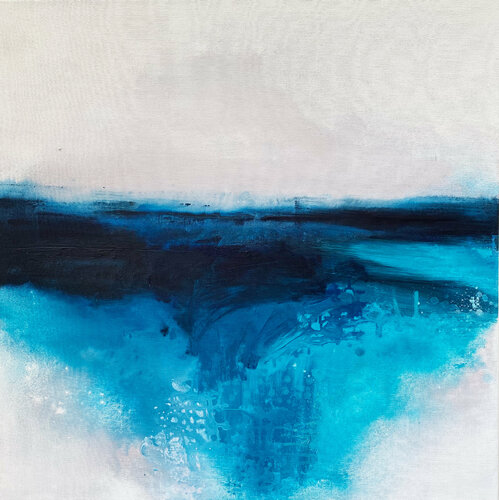 Above and Below Cobalt van Kathleen Rhee, Schilderij te koop op Singulart