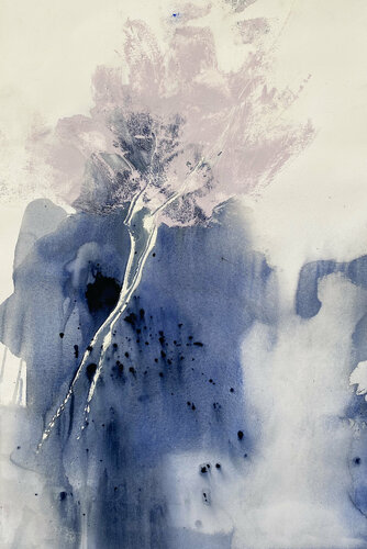 Abstract Midnight and Ash no3 von Kathleen Rhee, Werk auf Papier kaufen auf Singulart
