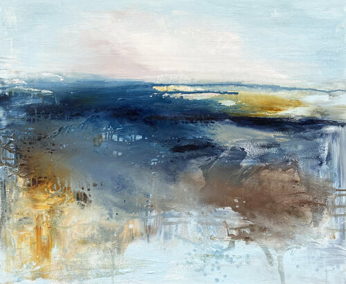 Coastal Blue van Kathleen Rhee, Schilderij te koop op Singulart