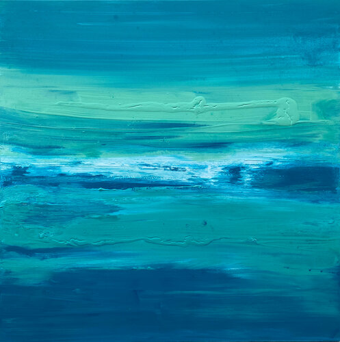 Sapphire Blue van Kathleen Rhee, Schilderij te koop op Singulart