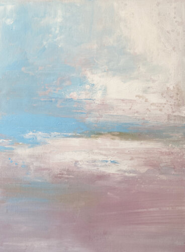 Windswept Pastel Pink di Kathleen Rhee, Pittura in vendita su Singulart