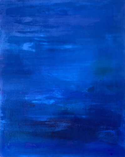 Big Blue de Kathleen Rhee, Pintura a la venta en Singulart
