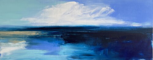 Coastal Blue van Kathleen Rhee, Schilderij te koop op Singulart