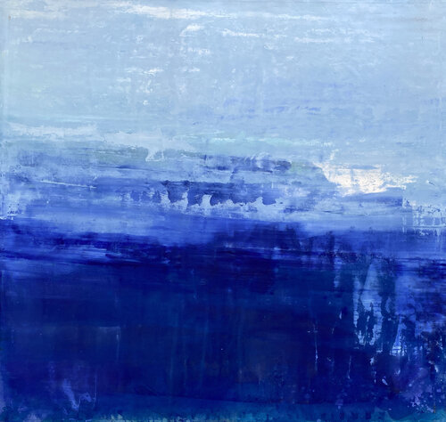 Ocean and Sky Blue van Kathleen Rhee, Schilderij te koop op Singulart