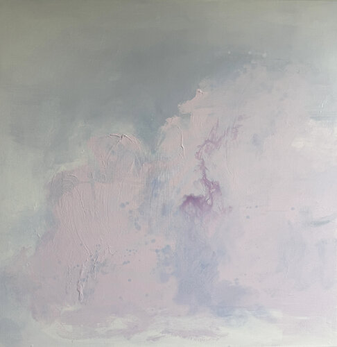 Pastel Cloud Sketch Lavender von Kathleen Rhee, Malerei kaufen auf Singulart