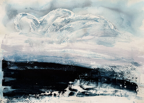 Winter Ocean no2 van Kathleen Rhee, Schilderij te koop op Singulart