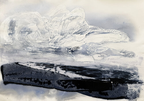 Winter Ocean no3 van Kathleen Rhee, Schilderij te koop op Singulart