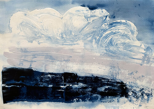 Winter Ocean no4 van Kathleen Rhee, Schilderij te koop op Singulart