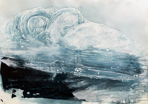 Winter Ocean no6 van Kathleen Rhee, Schilderij te koop op Singulart