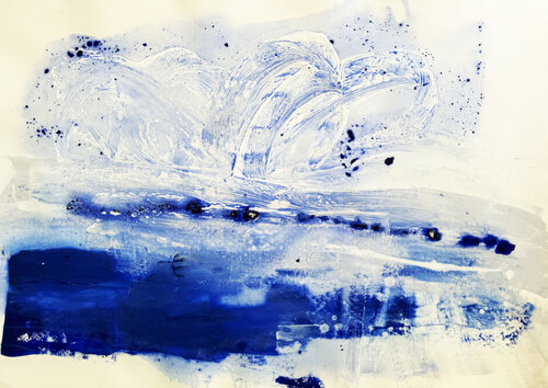 Winter Ocean no7 van Kathleen Rhee, Schilderij te koop op Singulart
