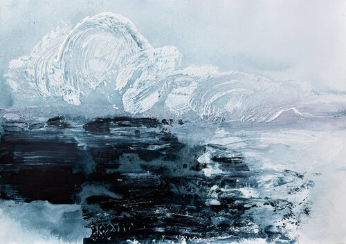 Shorebreak by Kathleen Rhee, Painting for Sale on Singulart