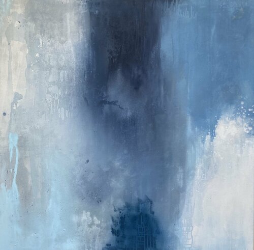 Expressions Blue di Kathleen Rhee, Pittura in vendita su Singulart