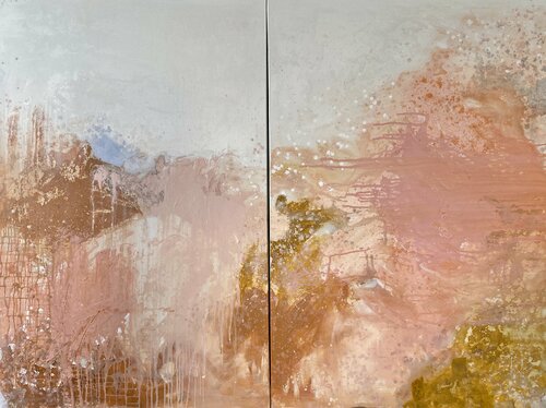 Bright white sky di Kathleen Rhee, Pittura in vendita su Singulart