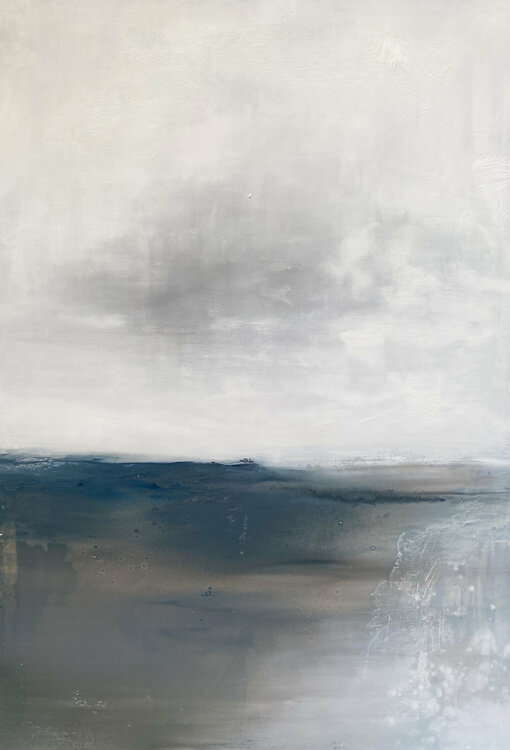 Hazy Morning Blue Kathleen Rhee