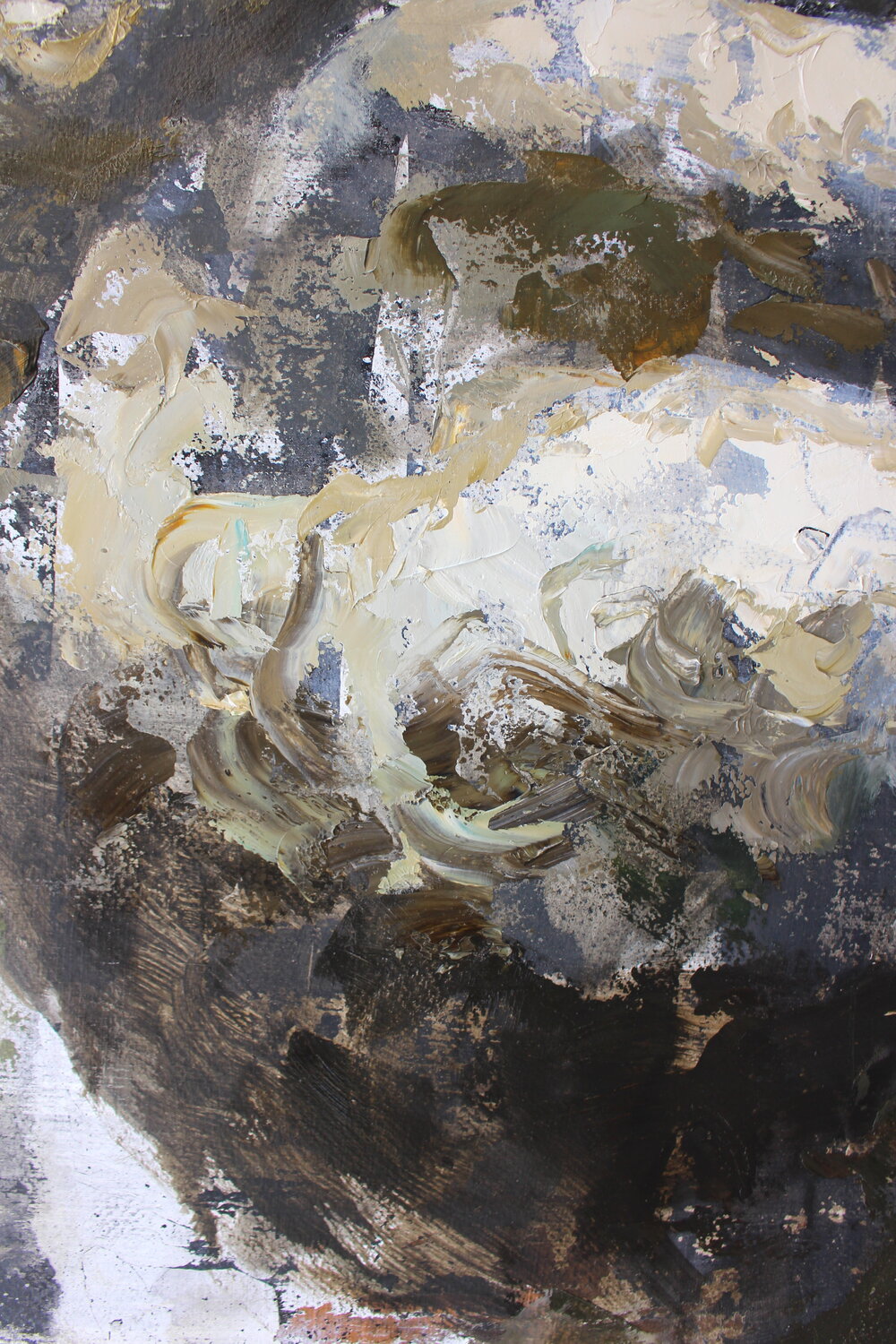 Máscara mortuoria III von Torregar (2021) Werk auf Papier Acryl, Öl