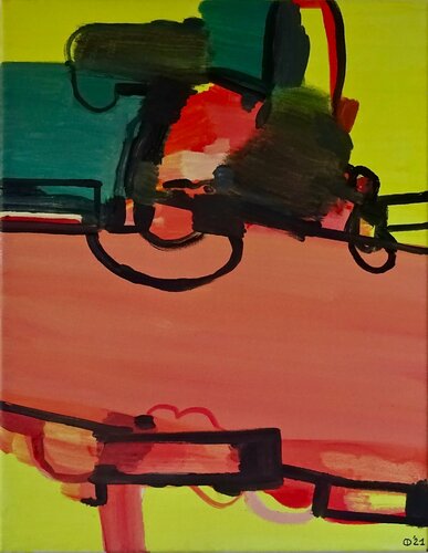Eighties van Iso Decleer, Schilderij te koop op Singulart