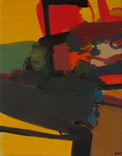 Things Going Sideways van Iso Decleer, Schilderij te koop op Singulart