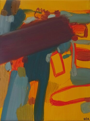 Cross The Line van Iso Decleer, Schilderij te koop op Singulart
