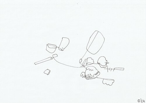 Motion Fifty Five van Iso Decleer, Tekening te koop op Singulart