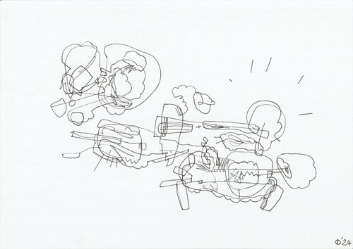 Motion Fifty Eight van Iso Decleer, Tekening te koop op Singulart