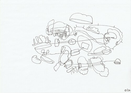 Motion Sixty Four van Iso Decleer, Tekening te koop op Singulart
