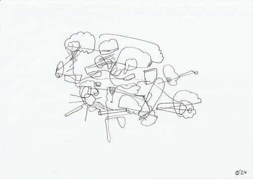 Motion Sixty Seven van Iso Decleer, Tekening te koop op Singulart