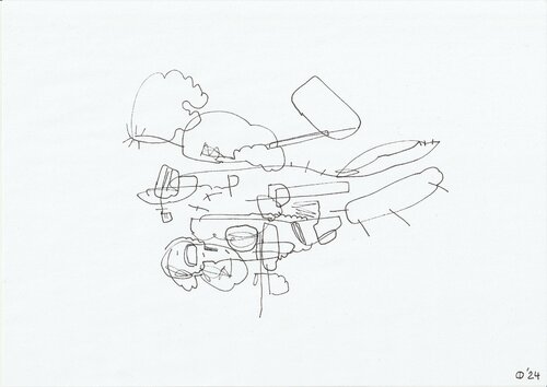 Motion Seventy One van Iso Decleer, Tekening te koop op Singulart