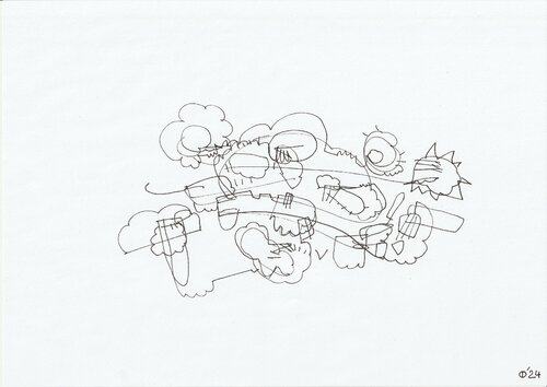 Motion Seventy Five van Iso Decleer, Tekening te koop op Singulart