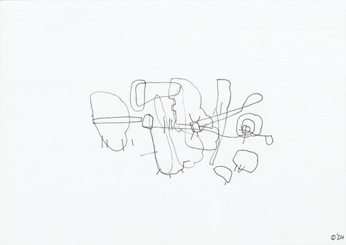 Motion Eighty Four van Iso Decleer, Tekening te koop op Singulart