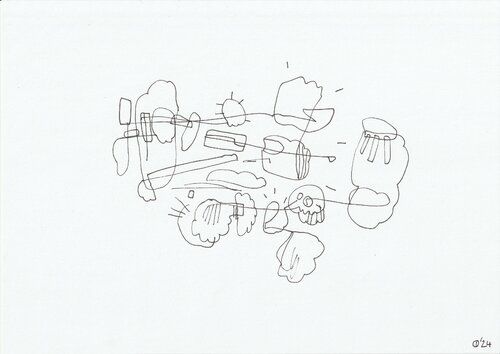 Motion Ninety One van Iso Decleer, Tekening te koop op Singulart