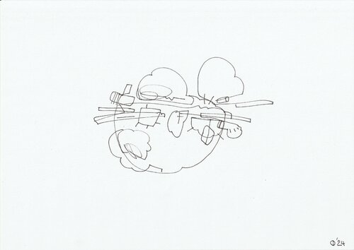 Motion Ninety Two van Iso Decleer, Tekening te koop op Singulart